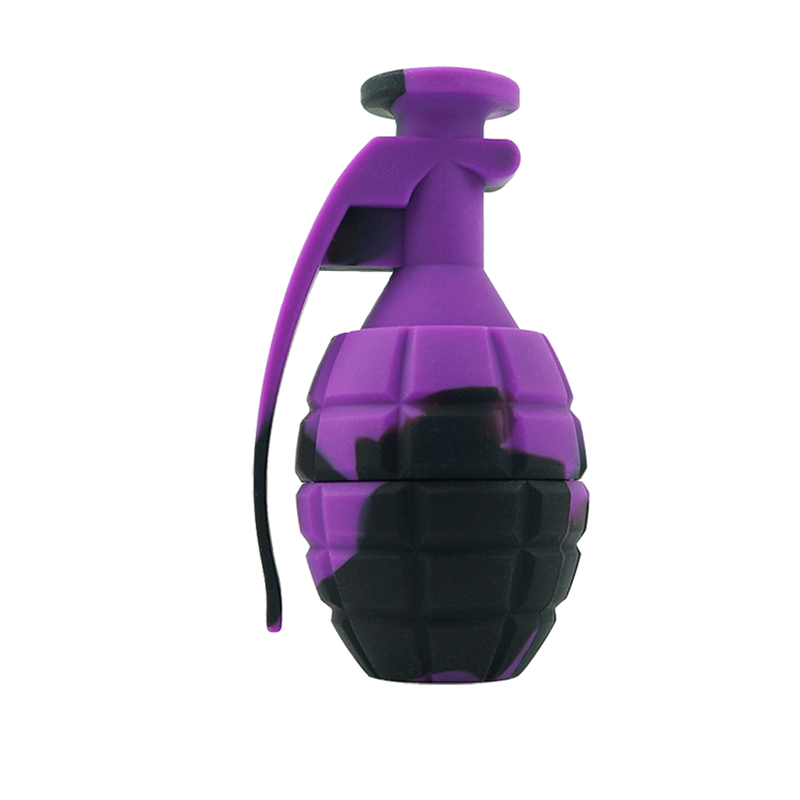 Mixed Colored Grenade Titanium Nail & Jar Silicone Nectar Collector