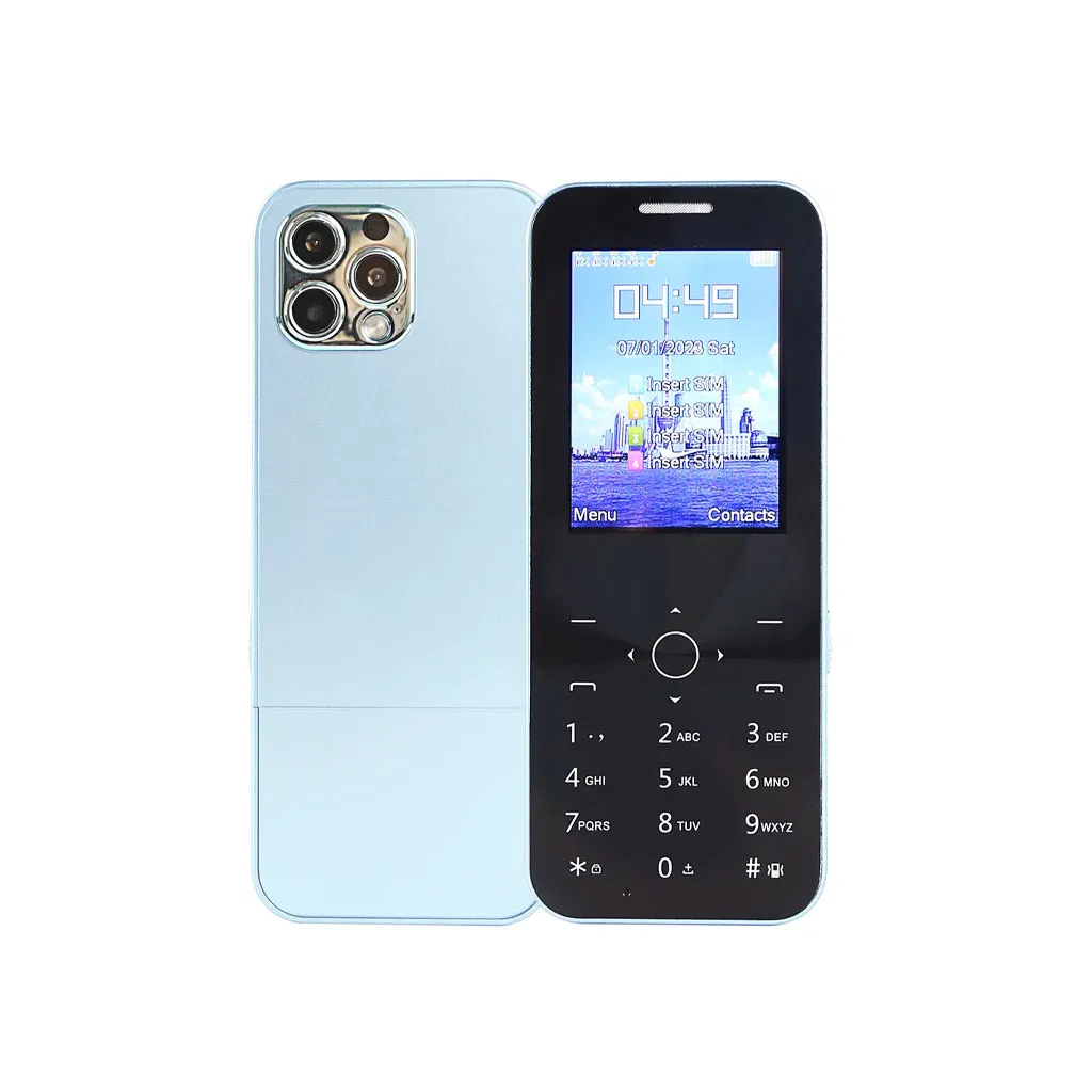 Кнопочный телефон 2.4 дюйма, 2 SIM, 1100 мАч, MP3, FM