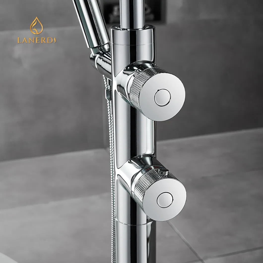 Upc Hot and Cold Water Tap Bath Shower Floor Mounted Tap Bathroom Shower Mixer Floor Standing Faucet Tub Faucet Bathtub Faucet