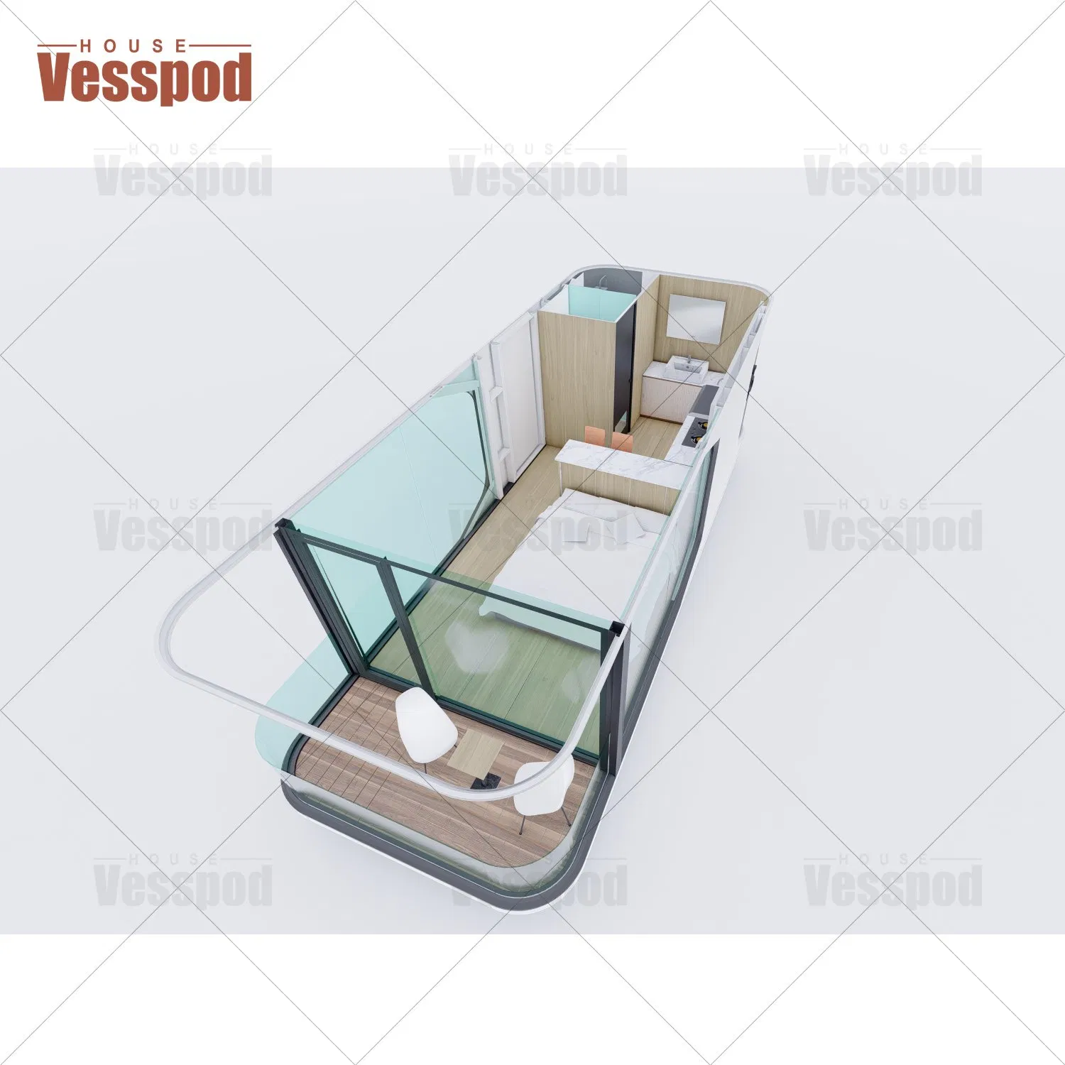 Custom Made Indiana Alpicool A7 Tiny House on Wheels Cabin for Resort
