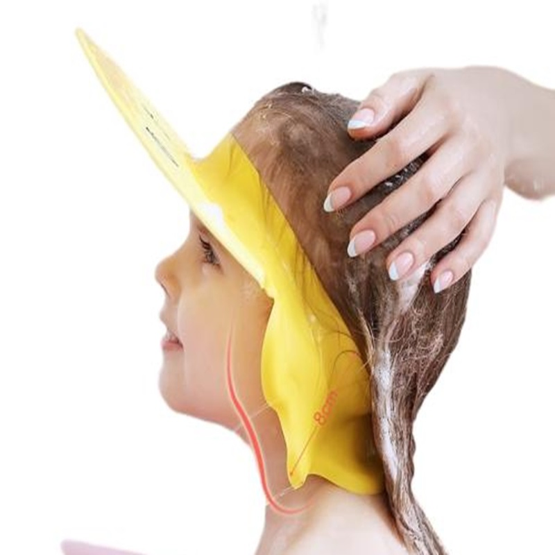 2024 Hot Sale Baby Ear Protection Hair Shampoo Hat Adjustable Shower Cap