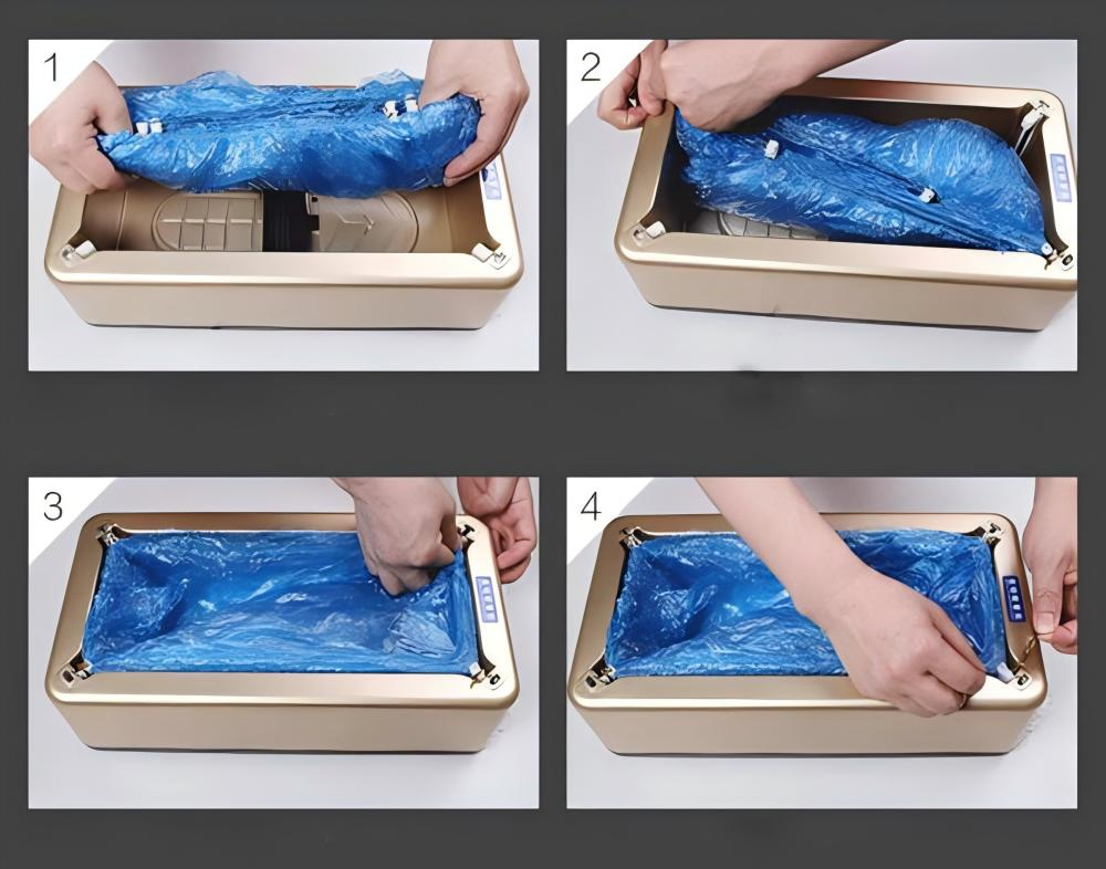 Automatic Disposable Shoe Cover Dispenser Machine for Home Office and Company Tidy Clean Household Cleaning Tool & Accessory