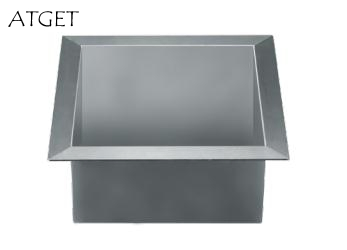 Xt02-024K Stainless Steel Round Countertop Wastebin for Washroom