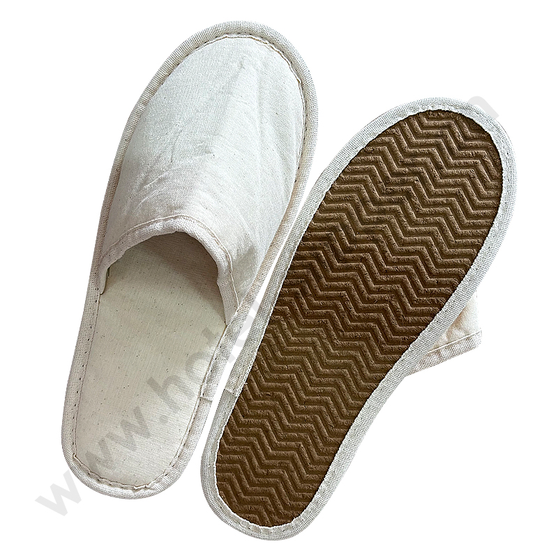 Disposable Hotel Cotton Slipper Eco-Friendly Straw Sole Slippers