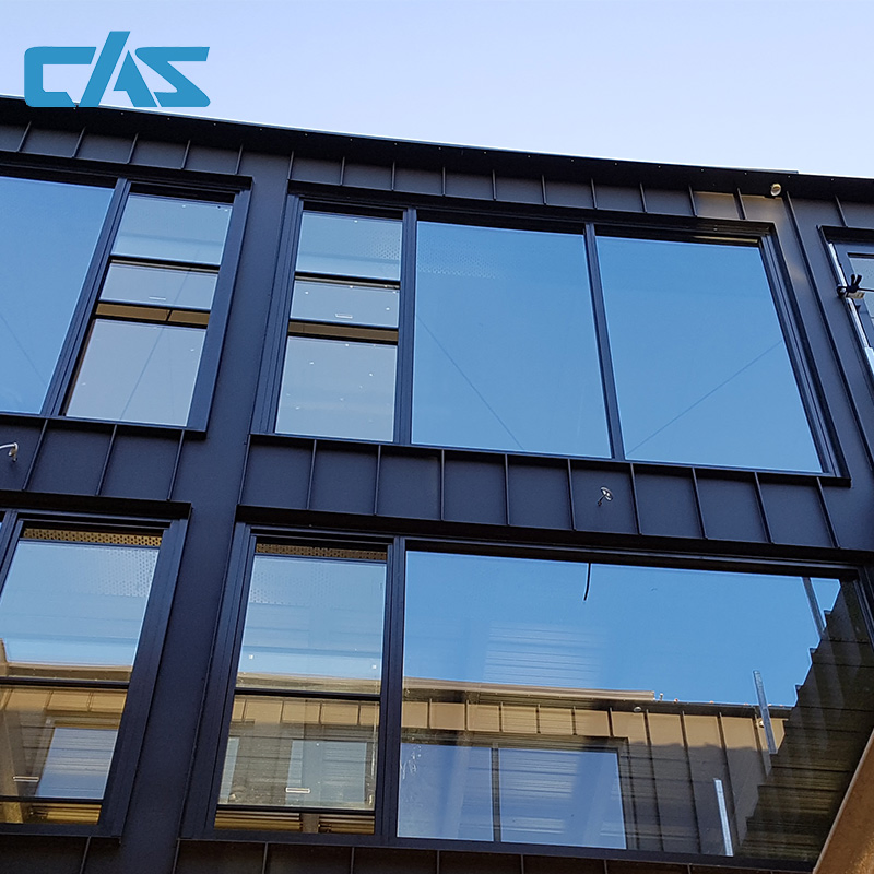 Commerical Durable Aluminum Triple Double Glaze Lowe Glass Facade Unitized Curtain Wall