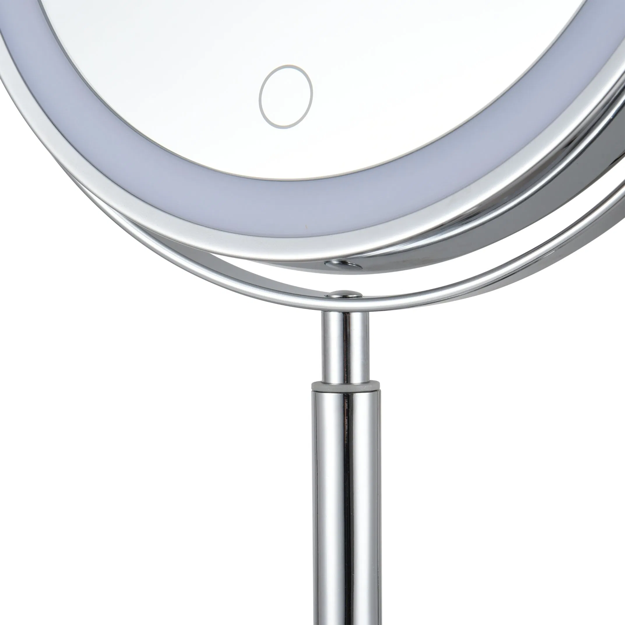 360-Degree Adjustable 10X Cosmetic LED Makeup Table Mirror with Type-C Charging