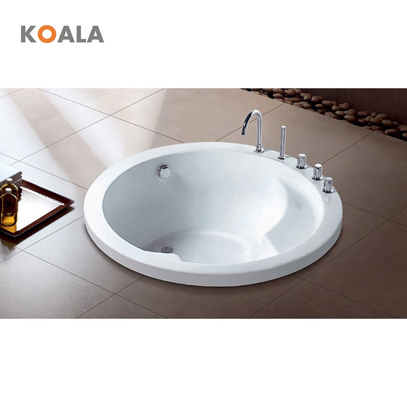 Белая акриловая ванна для взрослых, отдельно стоящая