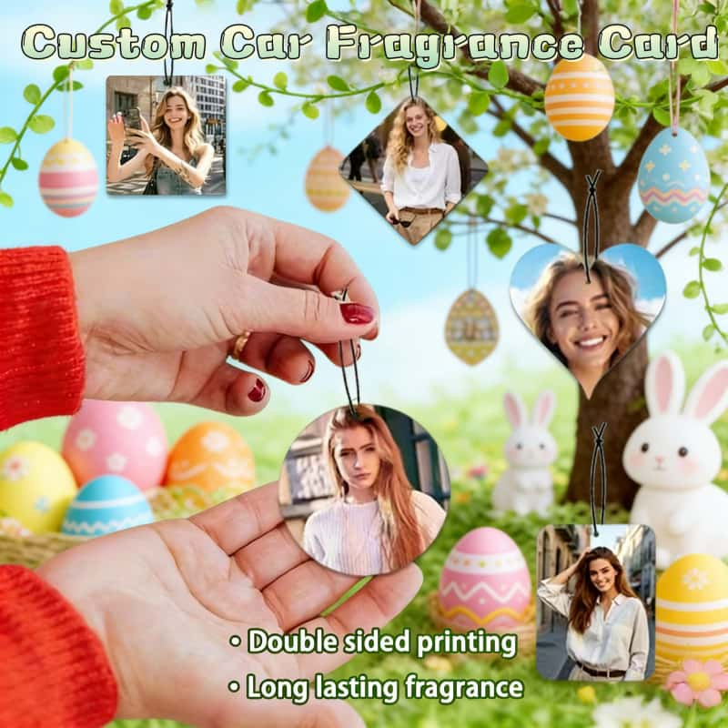 Easter Theme Customized Fragrances Paper Air Freshener Double-Sided Ideal Holiday Gift