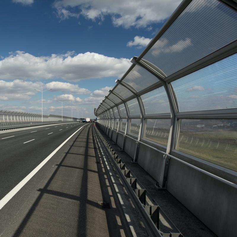 Wholesale Export Railway Noise Barrier Galvanized Steel Acoustic Wall Sound Barrier