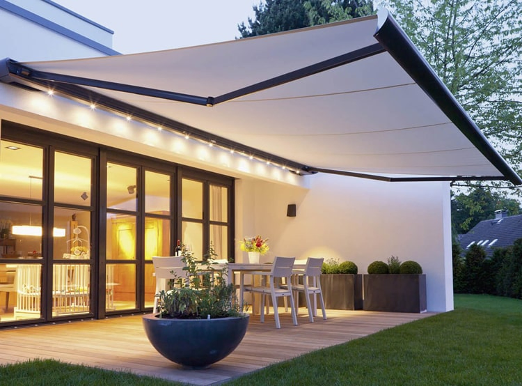 Sun Shades Outdoor Canopy Patio Full Cassette Retractable Motorized Awning