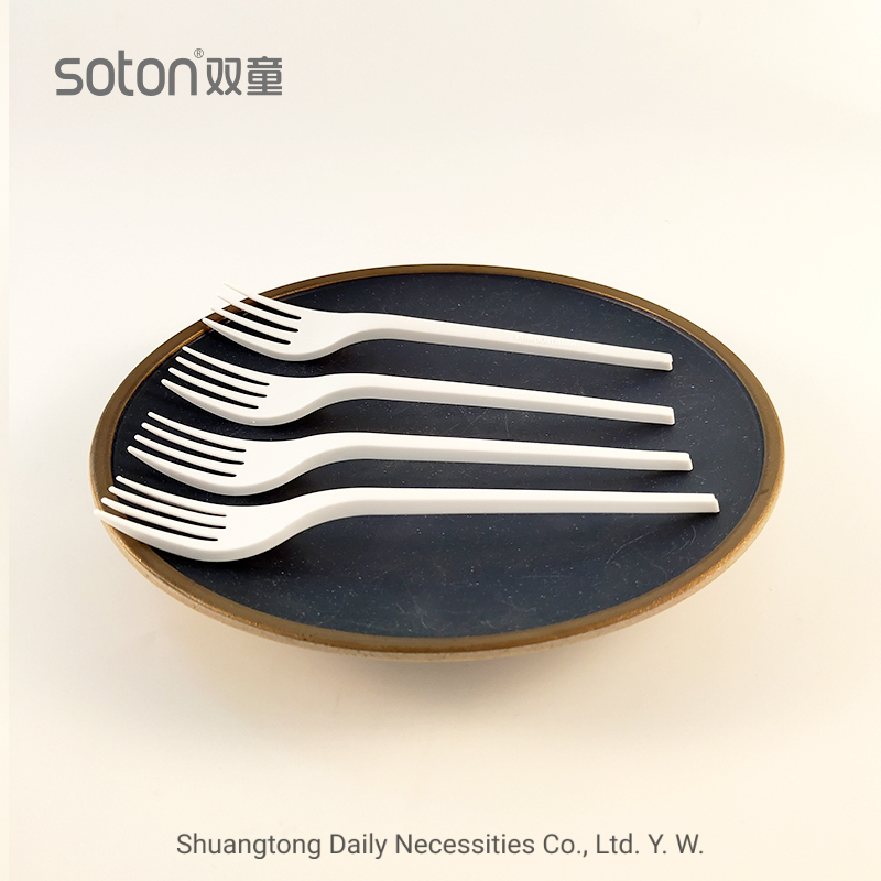 100% Compostable Biodegradable Disposable Tableware Fork