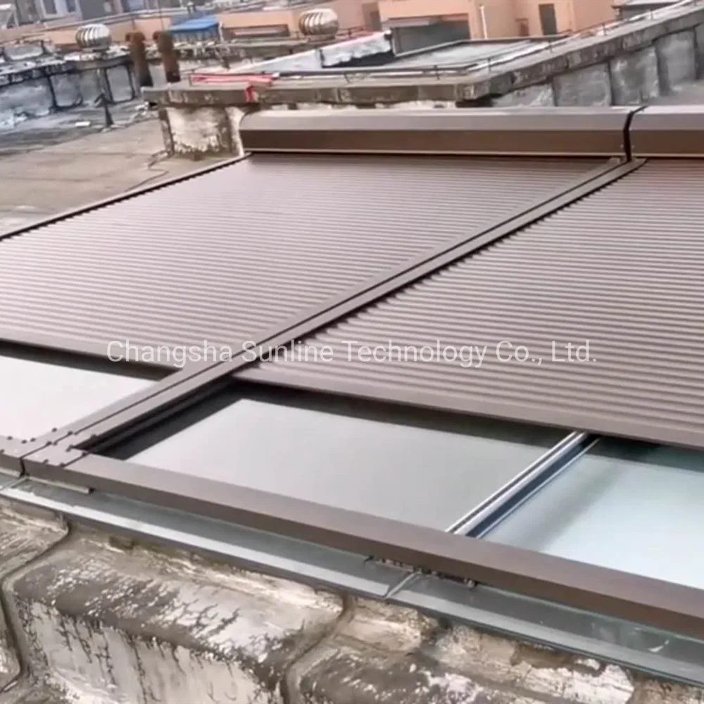 Outdoor Automatic Roof Mounted Rolling Shutter/ Horizontal Aluminum Roller Shutter