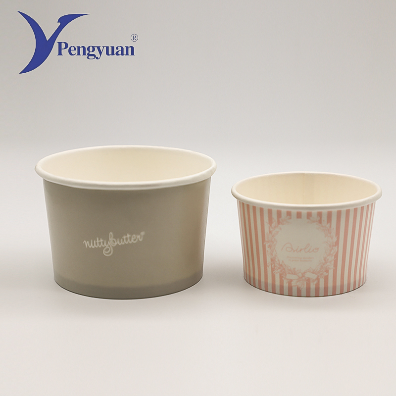 Custom Printing Frozen Ice Cream Paper Cup Ice Cream Container