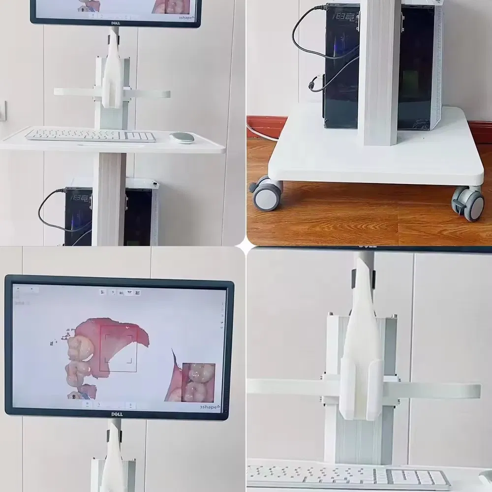 Hospital Medical Trolley Nurse Mobile Computer Medical Workstation Dental Cart OEM Packing Furniture Type