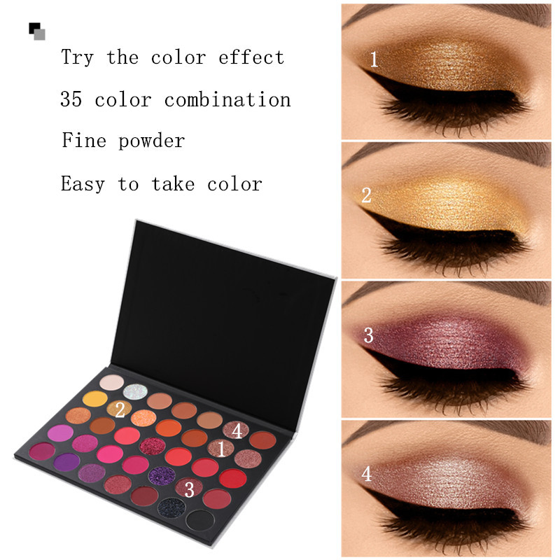 OEM Quantity High Pigment Makeup Palette Book Eyeshadow Palette Print Your Logo DIY Eyeshadow Palette