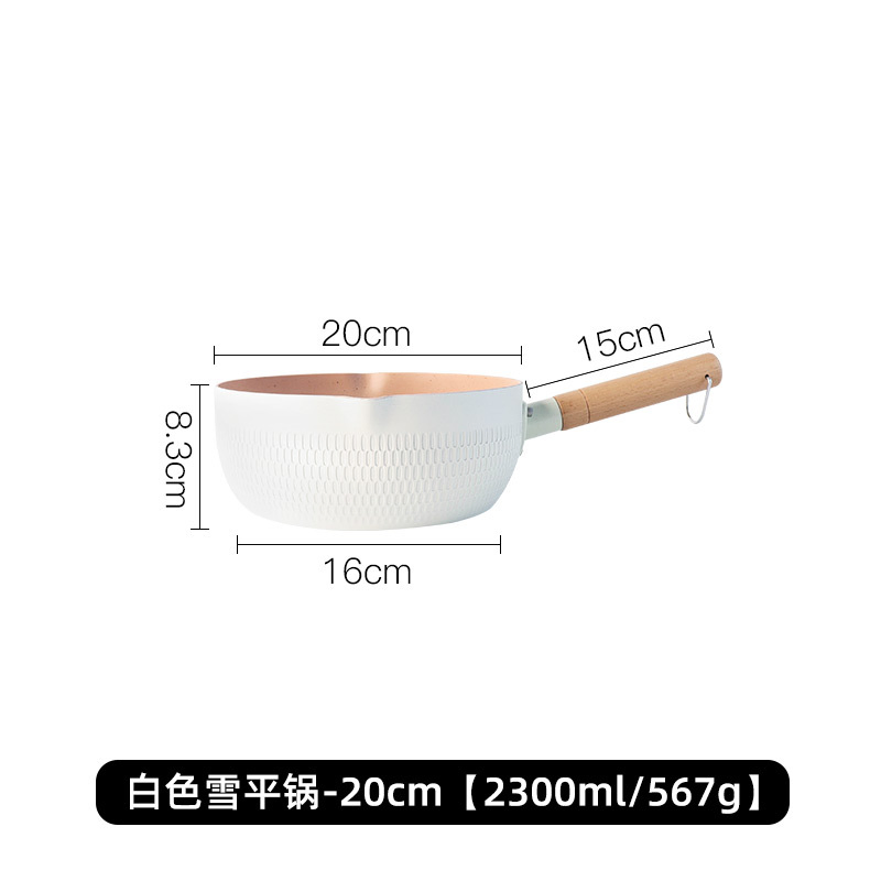 Японская кастрюля Юкихира с деревянной ручкой и стеклянной крышкой