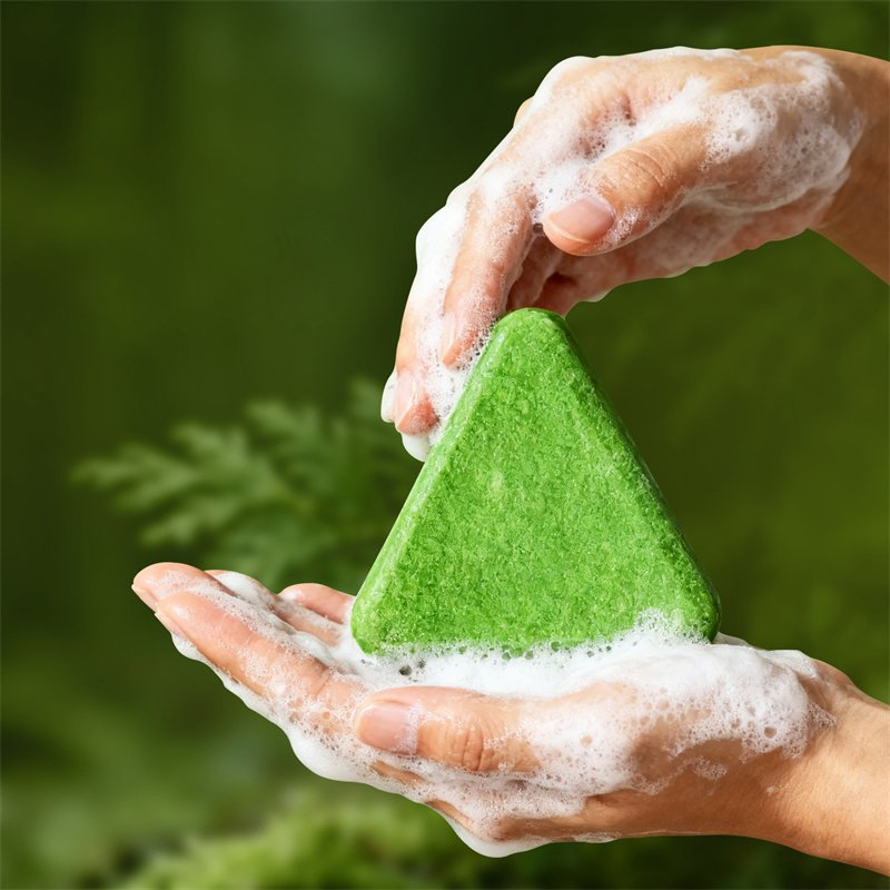 Usman Grass Hair Soap Triangle Shampoo Bar Hair Care Repair Soap