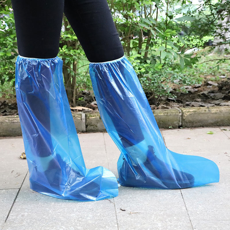 New Thick and Long Disposable Waterproof Shoe Cover Waterproof High Cylinder Shoe Cover One-Time