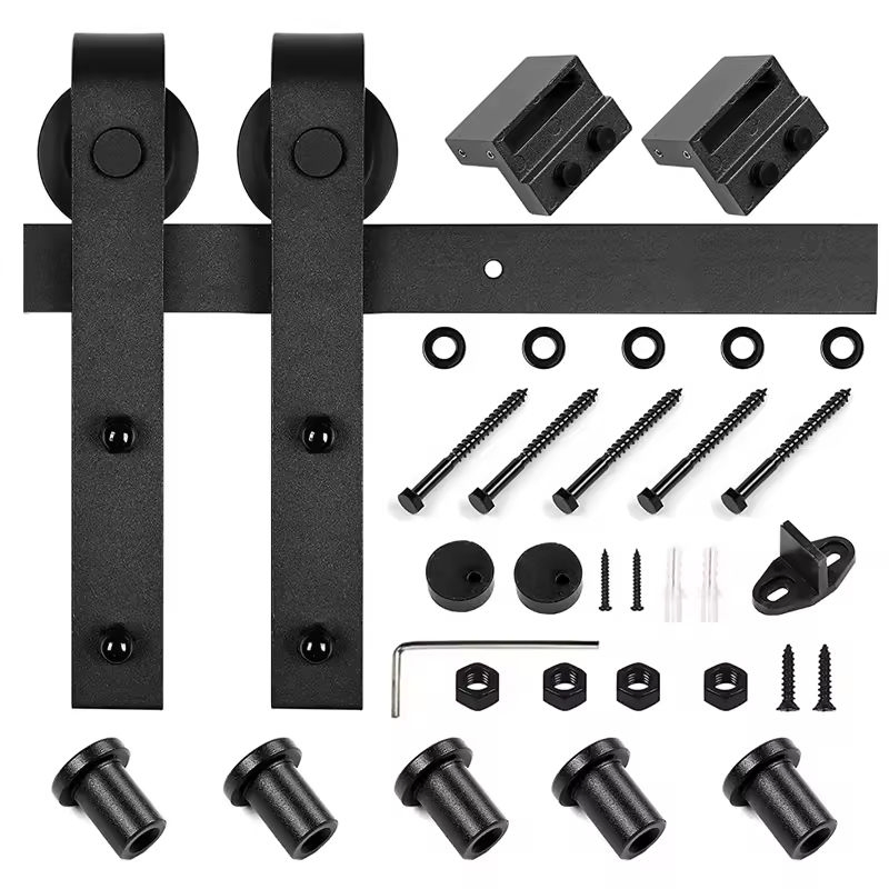 CE Certified 6.6FT Carbon Steel Modern Industrial Sturdy Barn Door Hardware Kit