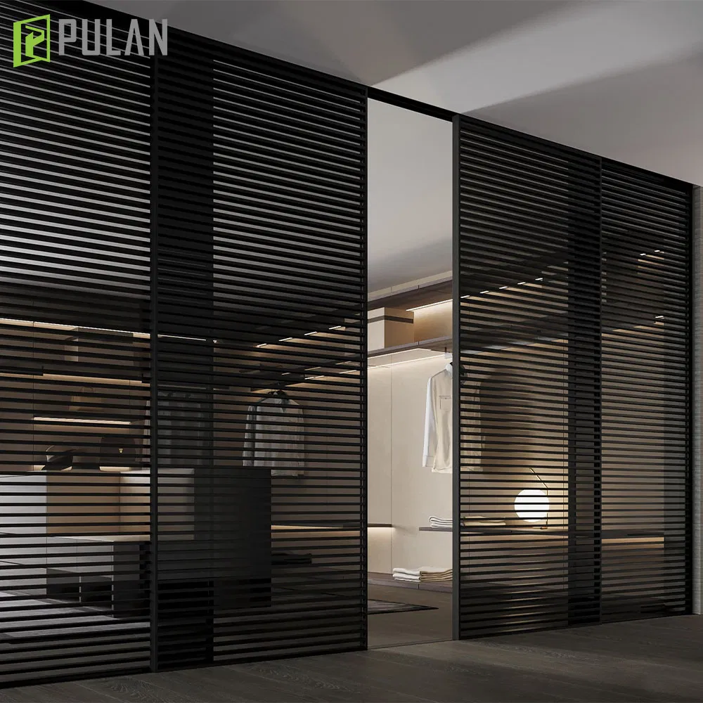 Latest Design Quiet Anti Rust Aluminum Sliding Door for Balcony/Open Dressing Room/Shop
