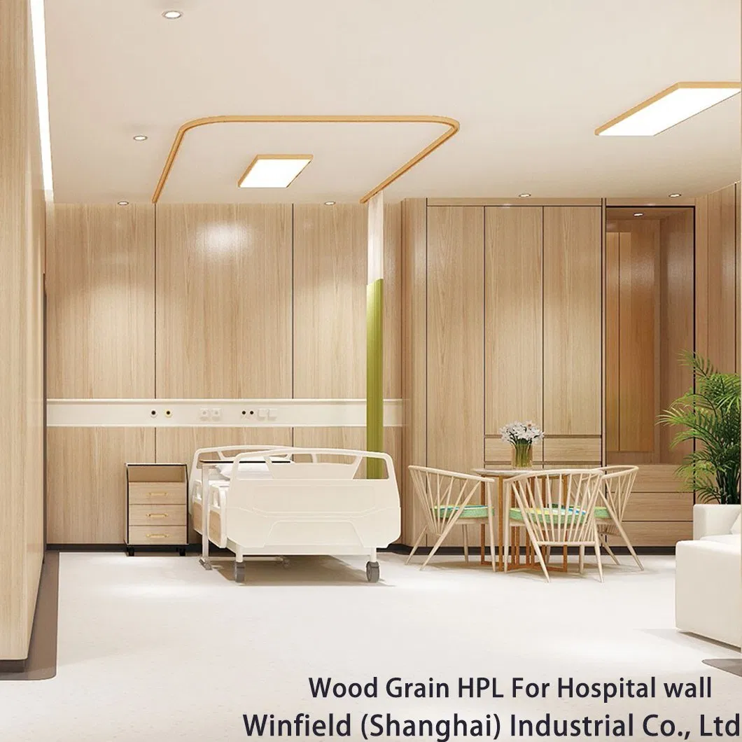 Flame Retardant Wood Grain High Pressure Laminate HPL Laminate Sheet for Interior Cabinet Furniture