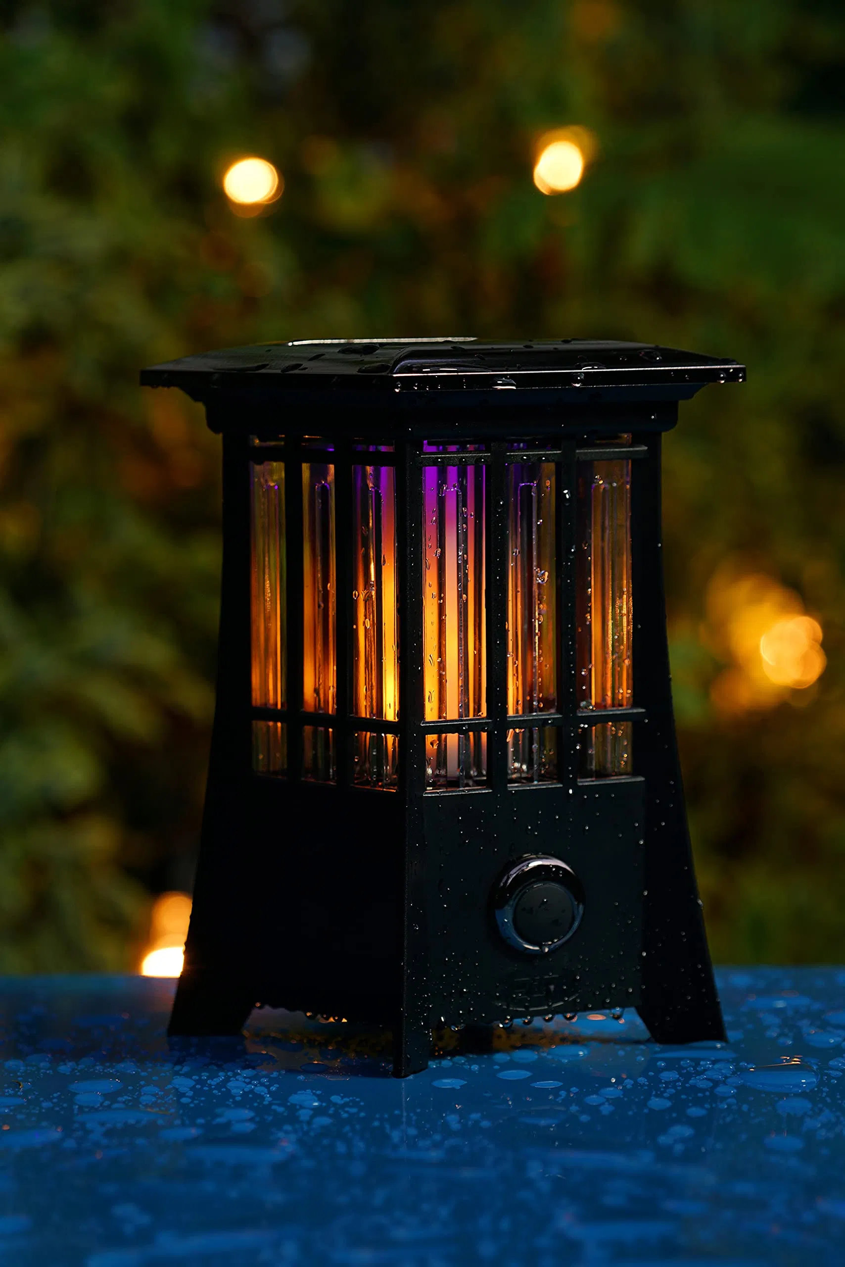 New Style Solar Flame Lantern Shaped Bug Zapper Fly Pest Mosquito Killer