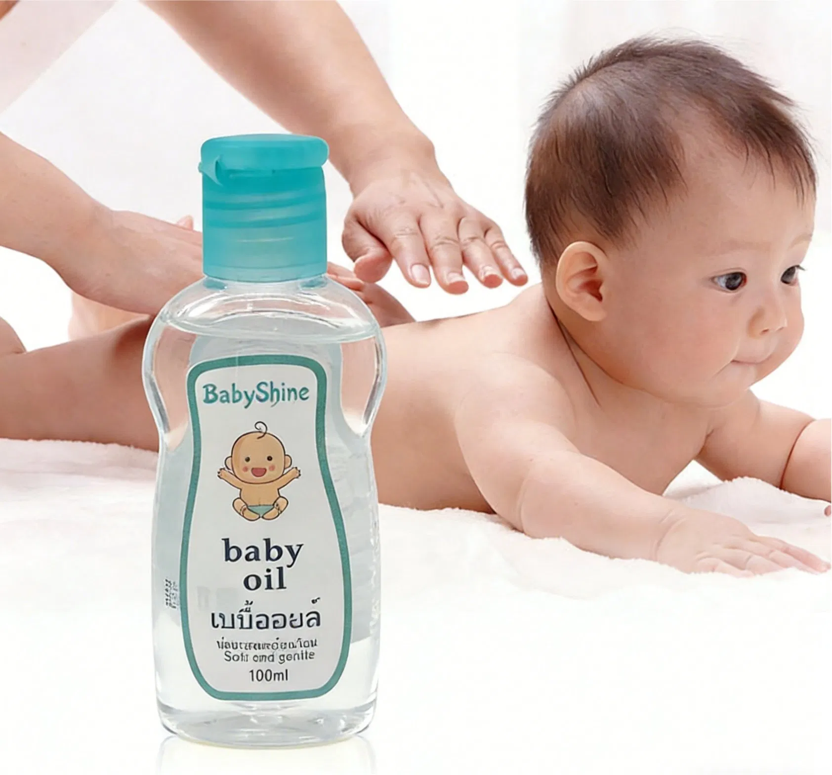 OEM ODM Wholesale Baby Moisturizing Oil Bottle with Hypoallergenic 100ml