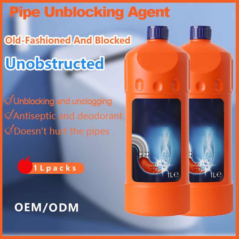 Quickly Dissolve and Unclog Without Harming The Pipes 1L of Pipe Unblocking Agent