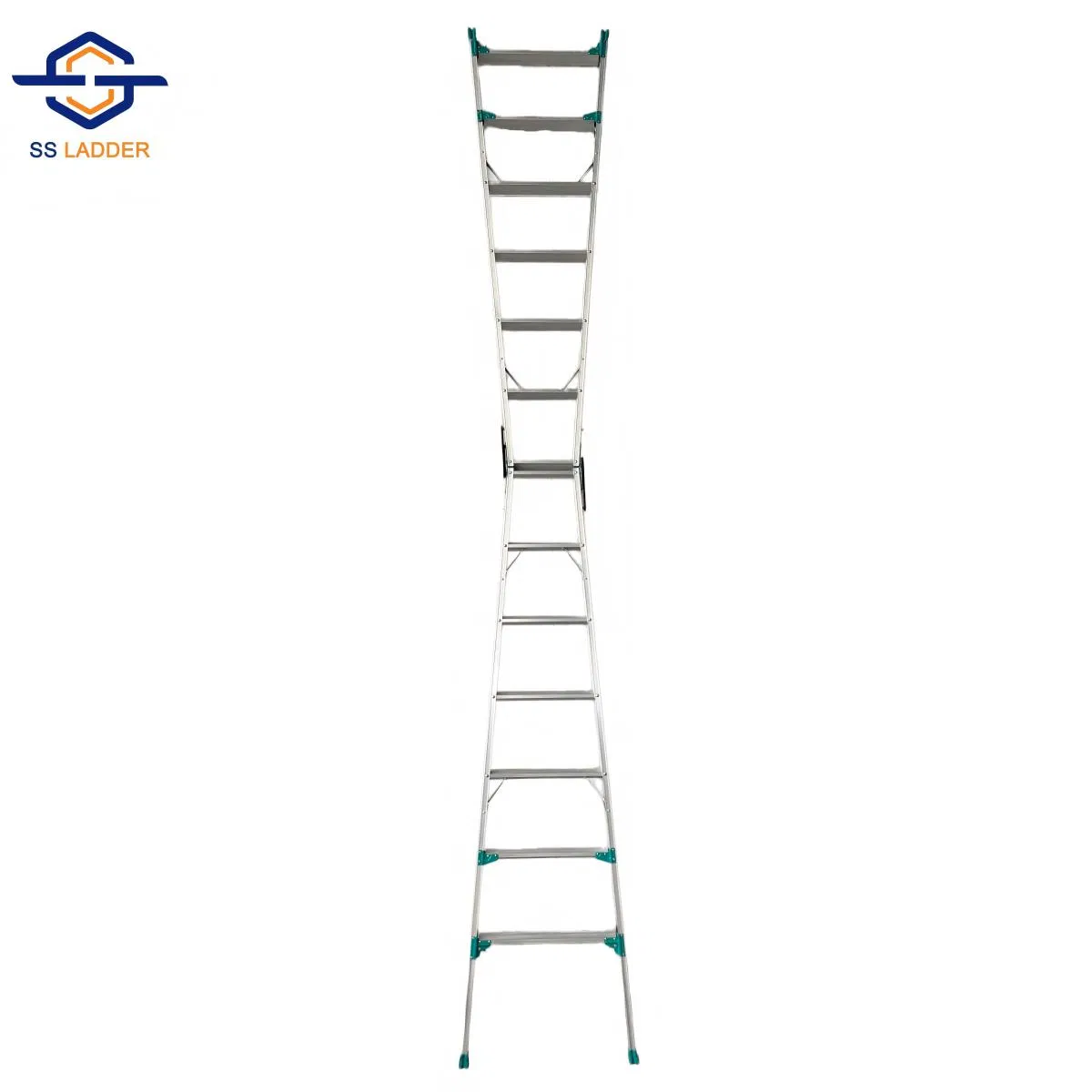 High Quality Non-Insulated a-Type Industrial Step Ladder with 150kg Max Load for Outdoor Use