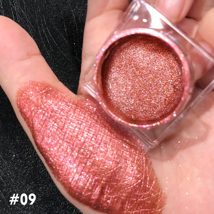 16 Colors Eye Shadow Gel Highly Pigmented Sparkling Glitter Diamond Metallic Wet Eyeshadow