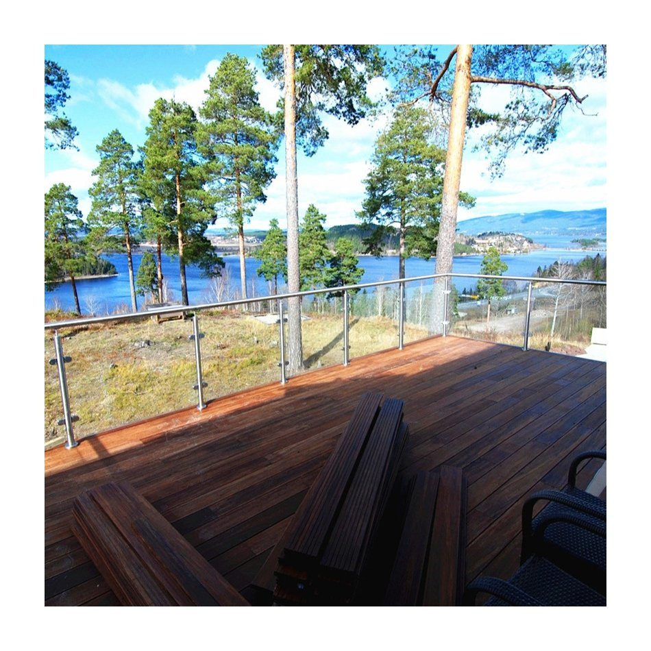 High End Balustrade Glass Style Frameless Glass Railing for Balcony