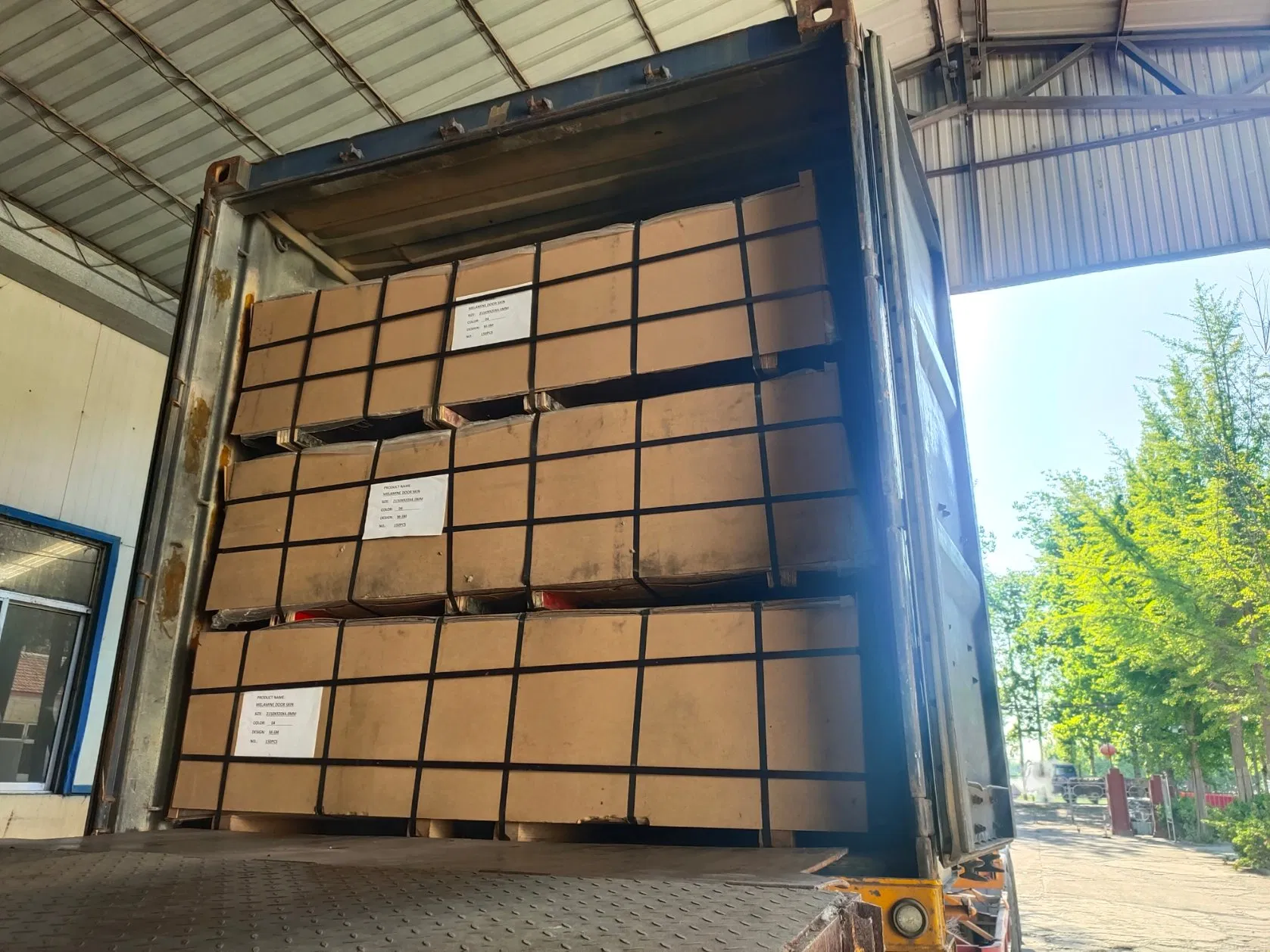 Wooden Composite Door Material Melamine Molded HDF MDF Door Skin for Interior Door