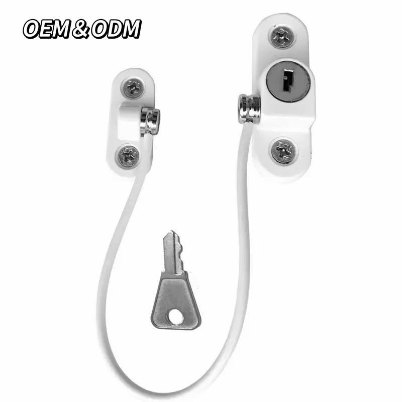 Wholesale Baby Safety Fridge Locks Zinc Alloy Sliding Door Refrigerator Lock with Key