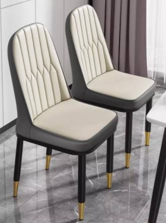 Стулья для ресторана кожаные металлический каркас 5 шт