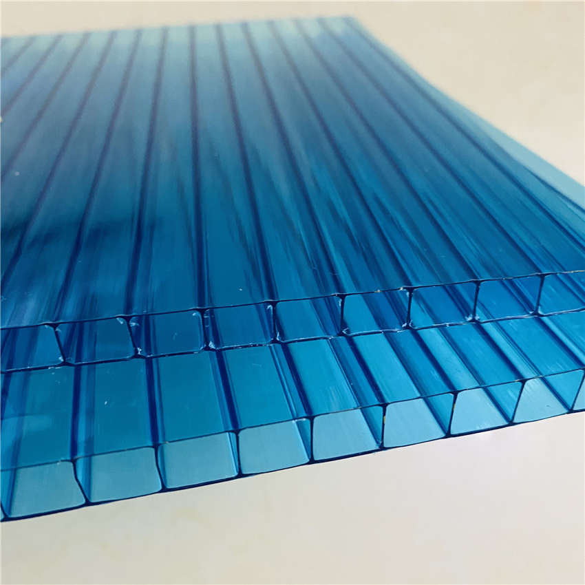 6mm 8mm PC Sunshine Board Plastic Roof Sheets Greenhouse Roofing Polycarbonate Hollow Sheet