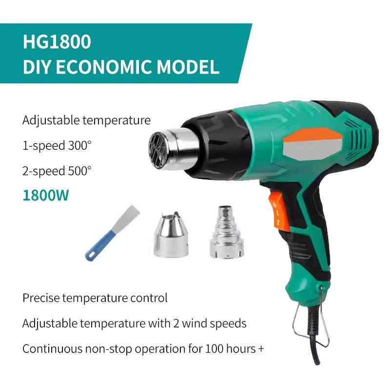Hg1800 Temperature Adjustable Air Heat Gun / High Power Hot Air Heat Gun 1800W