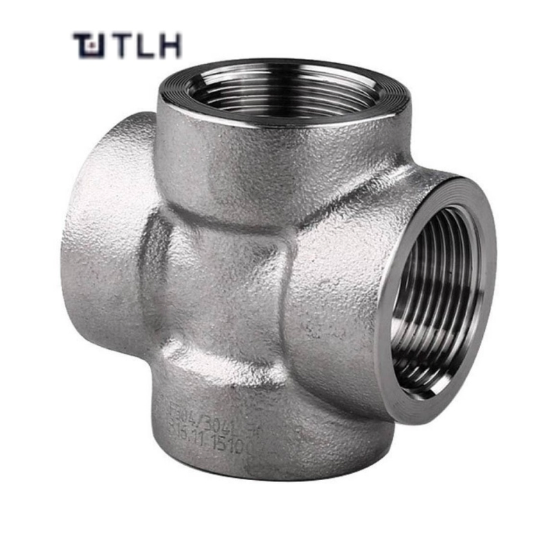 ASTM DIN En JIS Stainless Steel Forged Four Way Cross Pipe Connector for Oil Gas Plumbing Other Applications High Pipe Fittings