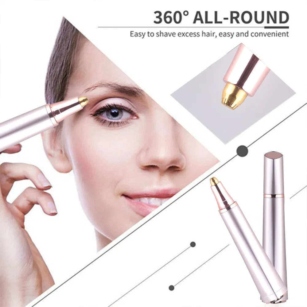 Rechargeable 3 in 1 Electric Lady Shaver Nose Hair Trimmer Eyebrow Leg Armpit Bikini Trimmer