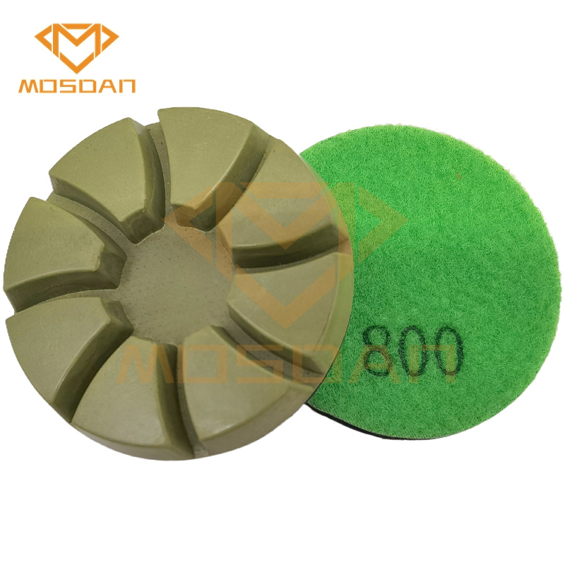 3 Inch Aqua Resin Bond Diamond Concrete Polishing Pads