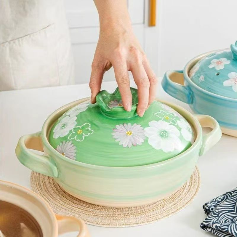 Classic Kitchen Ceramic Clay Food Pots for Home Restaurant