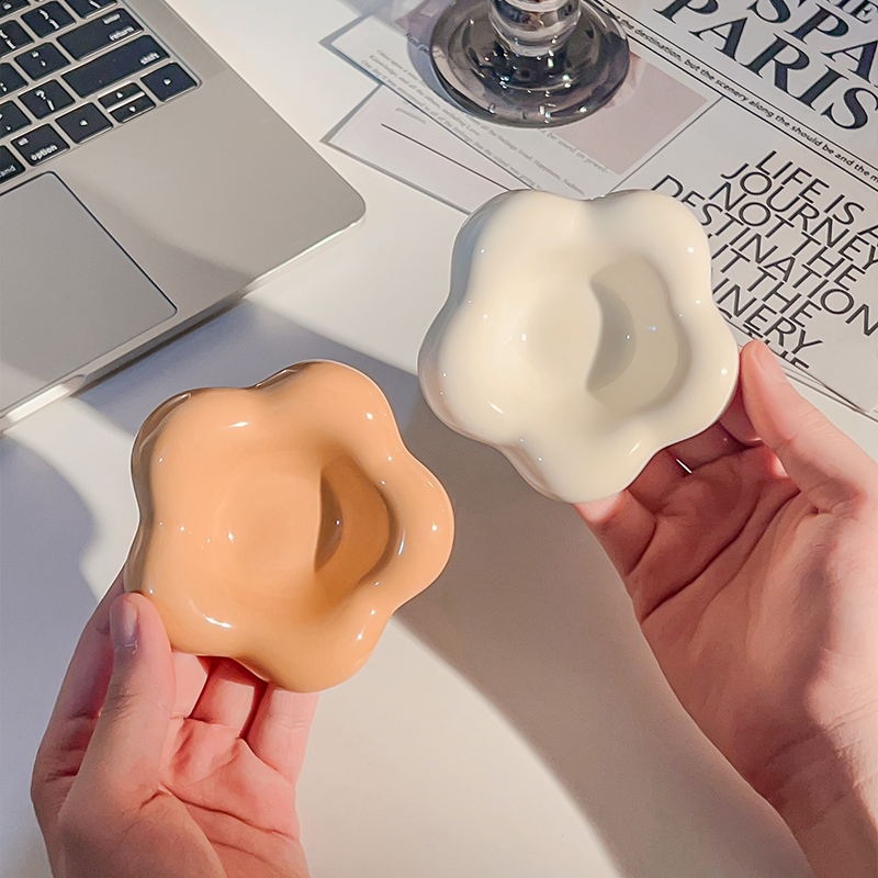 Organic Contemporary Dipping Dish - Smooth-Touch Ceramic Condiment Bowls OEM