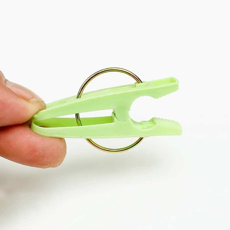 2sets Solid Color Clip Plastic Clothes Drying Clip 20 Pieces Per Pack