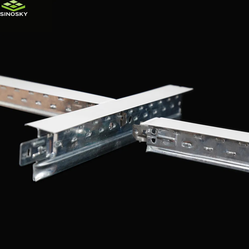 Fire Resistant Suspended False Ceiling Tiles & Accessories, Metal Galvanized Suspended T-Grid