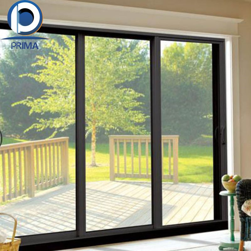 Раздвижная алюминиевая дверь с двойным остеклением для балкона