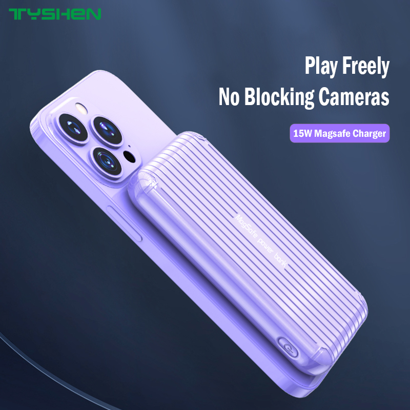 Magsafe Power Bank Wireless Power Bank Wireless Charge Output 15W Compatible