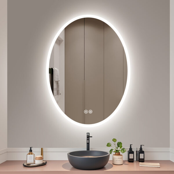 CE/UL Approved LED Mirror Wall Mounted Frame Framless Backlit Bathroom Mirror