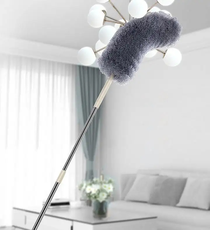 Bendable Head Ceiling Fan Duster Roof Furniture Cobwebs Feather Duster