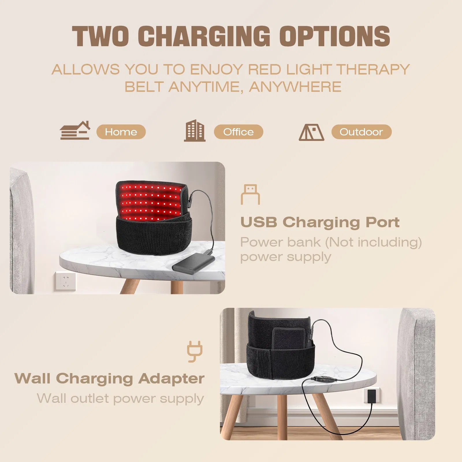 Full Body Pad 635nm Relief Red Light Therapy Wraps Belt