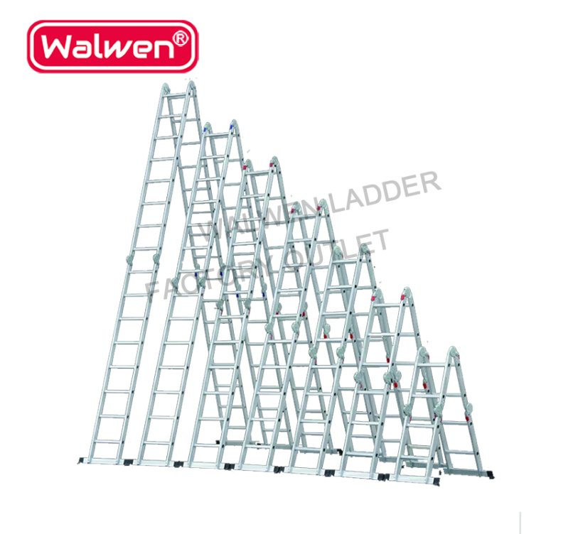 Step Ladder Heights Folding Extension Multi-Functional Aluminum Ladder