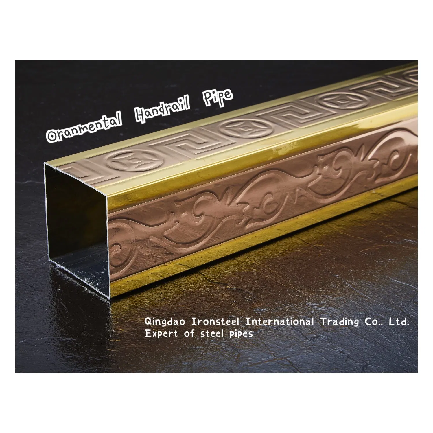 304 Ornamental Stainless Steel Pipe with Art Design